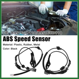 Motoforti Car Rear Left Right ABS Wheel Speed Sensor Fit for Toyota Yaris 2008-2012 No.895160D120/895160D110 - Pack of 2 Long-lasting