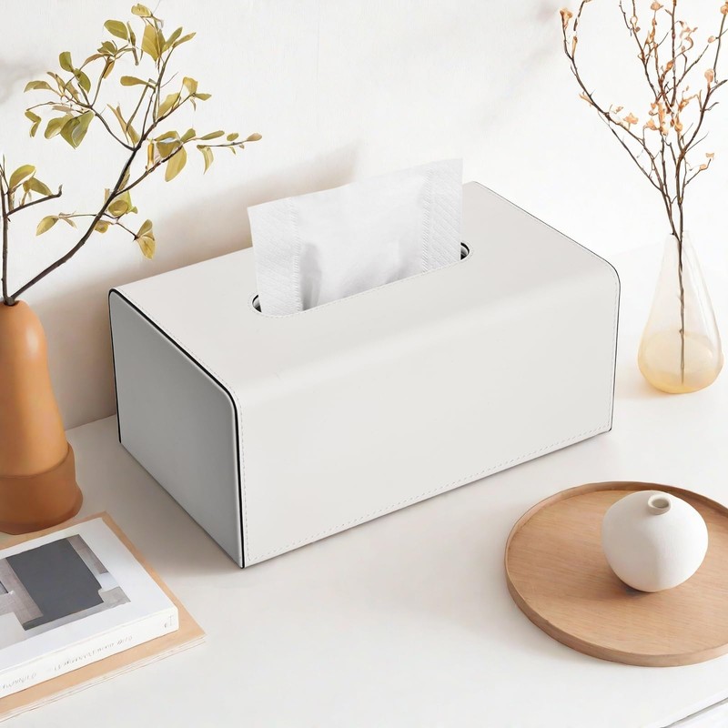 KINGFOM PU Leather Tissue Box Tissue Box Tissue Box for