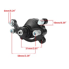 ABCERRSI Rear Disc Brake Caliper with Pads 2 Stroke 47cc 49cc Pocket Bike Mini Dirt Bike Scooter ATV MBX10 MBX11 MBX-10 MBX-11 80cc MM-B80