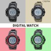 Clefer TED281 Men's Digital Watch, Waterproof, Stopwatch Function, Urethane Strap,