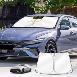 X-CAR Windscreen Sun Shade for Hyundai i30 Sedan 2020-2025 Blocks UV Rays Foldable Custom Wind Screen Sun Visor Protector