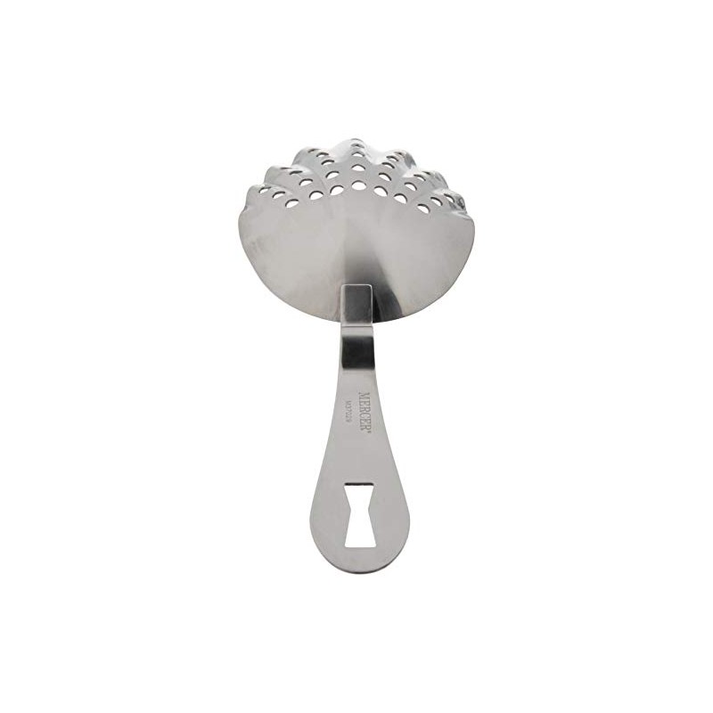 Barfly Premium Scalloped Julep Strainer, Stainless Steel, 17.78 x 7.3
