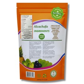 Daily Fiber Wellness Blend – Mezcla de Fibra Diaria 16 oz Natural Plant-Based Supplement,Flaxseed,Alcachofa, Garcinia,Nopal,Senna,Noni,Açaí,Piña & Omega 3-6-9,Panza(Cactus,Papaya) Bienestar Digestivo