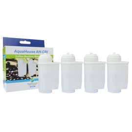 4x AquaHouse AH-CBI compatible water filters for fully automatic coffee machines from Bosch, Neff, Siemens, Gaggenau, VeroBar