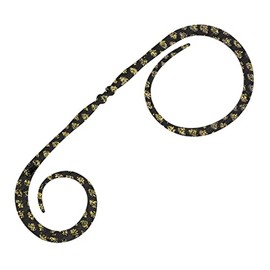 Shimano Tai Raba Necktie, Flame Getsu Baku Tie, Double Curly, 006 black glitter