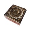 Royal Kraft Indian Print Stamp Brass Square Shapes Wooden Clay