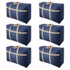Salubluria Moving Bags with Durable Zipper & Handles, 6 Pack