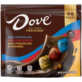 Dove Promises Variety Pack, Milk & Dark Chocolate Candy, 98 pcs.