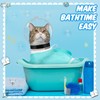 8 Pcs Cat Muzzle Set with Adjustable Cat Bathing Bag