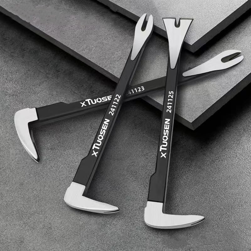 BUSKPOK Pry Bar, 11.8" Cats Paw Nail Puller, Mini Crowbar