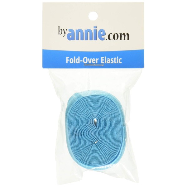 Annie By SUP211-2-PBL 3/4" X 2 Yd Fold-Over Elastic, Parrot Blue