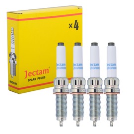 Jectam Platino Iridium Automotive Bujías de repuesto SILZKGR8B8S 12120040551 4 piezas compatibles con 230i 330i 340i 430i 440i 530i 540i 640i 740i X1 X2 X3 X4