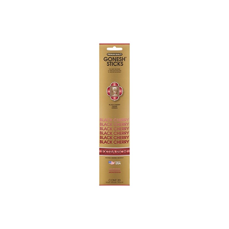Gonesh Incense Sticks, Extra Rich, Black Cherry - 20 Sticks