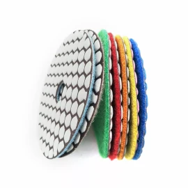 Roxx Tools 4" Dry Diamond Polishing Pads for Granite Marble Concrete Floor Honeycomb Shaped