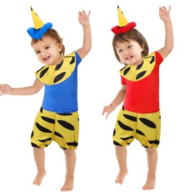 [HTPARY] Setsubun Demon Costume, Children, Kids Cosplay, 4-piece Set, Demon Pants, Sty, Hat, Red Demon, Blue Demon, Setsubun Cosplay, Squirrel, Tiger Waistwrap, Oni, Setsubun Boys, Girls, Costume,