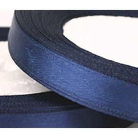 25 Yards / 23 Meters of Satin Ribbon 10mm - (Navy Blue) for Party, Sew, Crafts, Gift wrap, Decorations, Dress, Events, Bows Much More