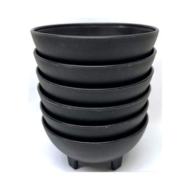 THE UM24 Black Small Salsa Bowls (Molcajete) 13oz 6PC