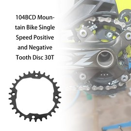 Be In Your Mind 104BCD Bike Chainring Narrow Wide Chainring 30T Bike Single Round Chainring for 8 9 10 11 12 Speed Road Bike Mountain Bike BMX MTB