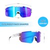 Ruikdly Quick Glasses, Rave Sunglasses, Men's Polarised Cycling Glasses, Windproof