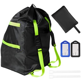 ARPOVIST Car Seat Bag for Airplane Travel,Durable Padded Cover with Shoulder Straps, Fits All Car Seats, Includes 2 Luggage Tags, Waterproof Travel Bag for Air Travel