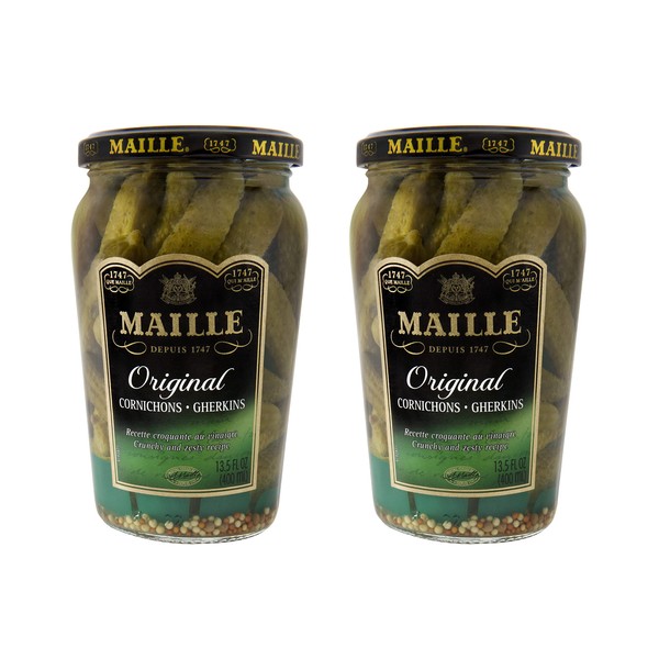 Maille Pickles Cornichons Original 14oz 2 Pack