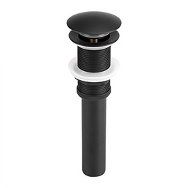 Hztyyier Drenaje emergente, enchapado Negro Latón Baño -up Drenaje de la Cocina Fregadero para Latón sólido Tapón de Drenaje para fregaderos 22 * 3 cm / 8.66 '' * 1.88 ''
