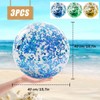 Inflatable Water Ball, Pack of 3 Inflatable Glitter Water Balls,