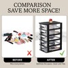 Operitacx 5 Plastic Storage Drawers, Multifunctional Plastic Drawers Storage Unit