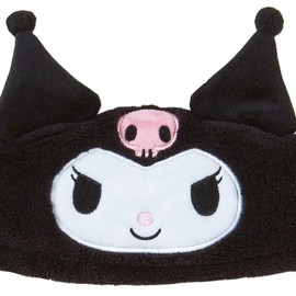 Sanrio 986216 Hair Band, Hair Turban, Headband, Black, Kuromi, Face Wash, Makeup, One Size Fits Most, Girls, Character