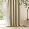 Khaki Pinch Pleated Linen Blackout Curtains 2 Panels Set 100%