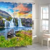 ASDCXZ Shower Curtain 180x200 cm, Natural Landscape Mountains and Rivers