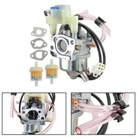 Carburetor Carb Assy Fit For Predator 3500W Inverter Generator 63584 Compatible with Honda Generator Parts EU3000IS Replace 16100-Z0V-D12 16100-ZL0-D65 16100-ZL0-D66
