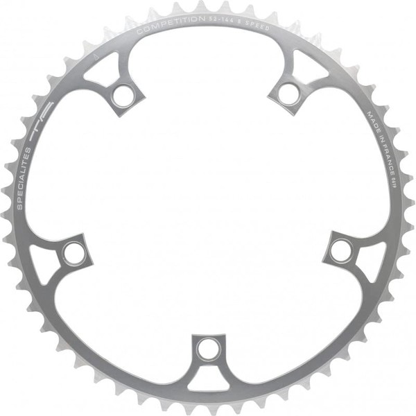 Spécialités TA Unisex's Vintage Campagnolo Record/Shimano Competition 144pcd Chainring, Silver, Inner 41t