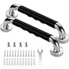 Non-Slip Grab Rail (Silver, 2 Pieces 30 cm) Pack of