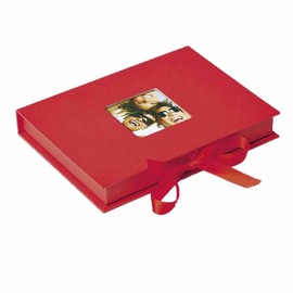 walther Design Storage Boxes Red with Cover Cut-Out, Fun FB-112-R
