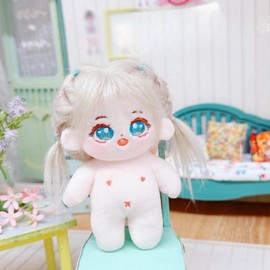 niannyyhouse 4 Inch Plush Doll Body, Humanoid Stuffed Toy with Glossy Finish, Skeleton Design, 10cm (3-with Skeleton)