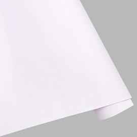 Yifasy Shelf Liner White Self-Adhesive Solid Color Drawer Cabinet Paper Line Workspace Organizers 118x17.7 Inch