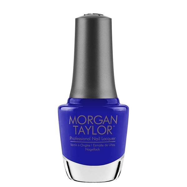 Morgan Taylor Nail Lacquer (Making Waves) Blue Nail Polish, Finger