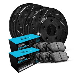 R1 Concepts Front Rear Brakes and Rotors Kit |Front Rear Brake Pads| Brake Rotors and Pads| Ceramic Brake Pads and Rotors|fits 2016-2022 Hyundai Tucson; Kia Sportage