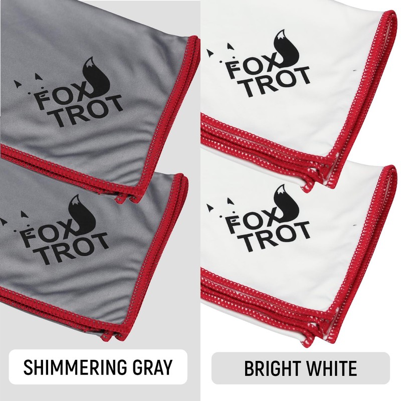 Fox Trot Large Microfiber Polishing Cloths (4 Pack White |