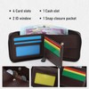 AfitLulu Men's Wallet with Zipper, Men Wallet with Detachable Card