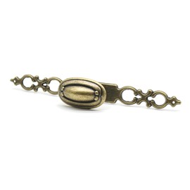 DOJA Barcelona Vintage Furniture Knobs, Pack of 4, Antique Round Gold Knobs, 22 mm x 26 mm x 136 mm, ZnAl Aged Handles, for Drawer Handles, Kitchen Handles, Cabinet Handles, Door Knobs, etc.