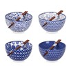 Selamica Ceramic Ramen Bowls Set, 15 OZ Noodle Bowls for