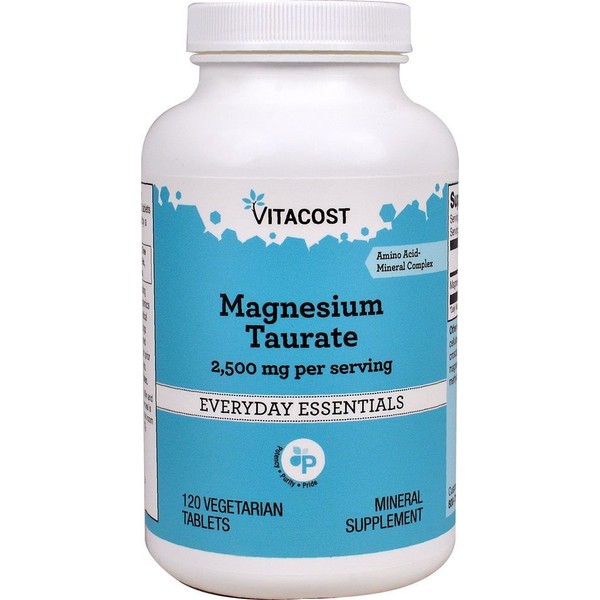 Vitacost Magnesium Taurate - 120 Vegetarian Tablets