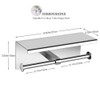 Wall Mounted SUS 304 Stainless Steel Double Roll Toilet Paper