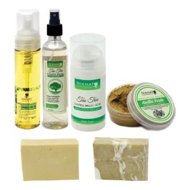 Tratamiento Antiacné Brotes Y Puntos Negros- Tea Tree -6pzs