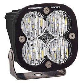 Baja Designs Squadron Sport LED Auxillary Light Pod for Jeeps, Off-Road 4x4, Trucks, UTV, ATV, SUV (Wide Cornering; Clear)