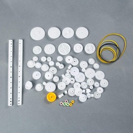 LAOMAO 75-Piece Plastic Gears Gear Set Gears Robot Parts Accessories DIY