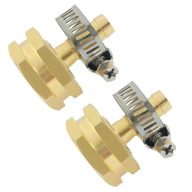 Hooshing 1/4" Barb x 3/4" GHT Female Garden Hose Adapter