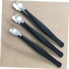 jojofuny 3pcs Stainless Steel Eyelash Applicator Tweezers for Makeup and